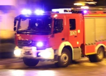 Pożar w garażu podziemnym w Ząbkach.